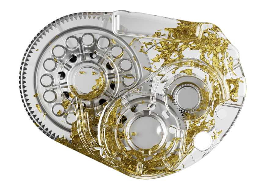 Three-in-One Electric Drive System Gearbox Lubrication Simulation